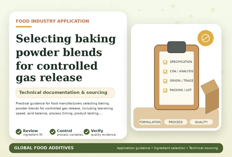 Selecting baking powder blends for controlled gas release in bakery products